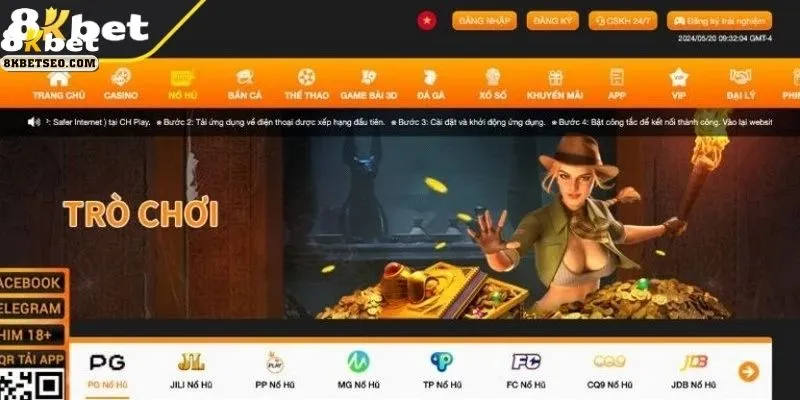 Thiết kế giao diện 8KBet đầy ấn tượng