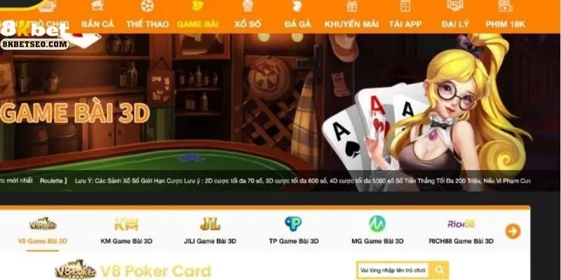 Game bài đổi thưởng 8KBet
